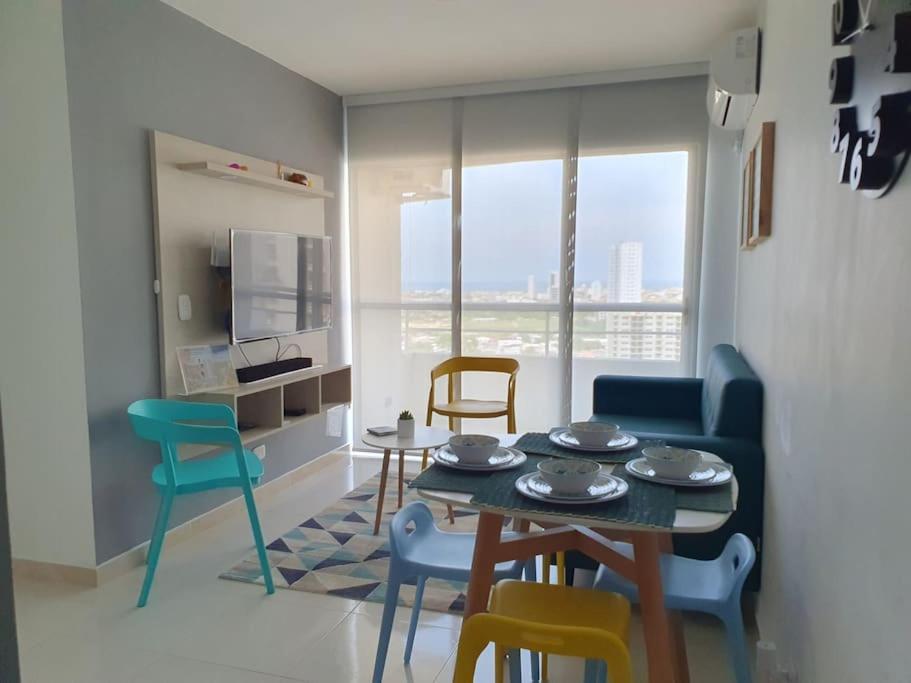 Acogedor Apto En Piso 22 Vista Al Mar 公寓 *